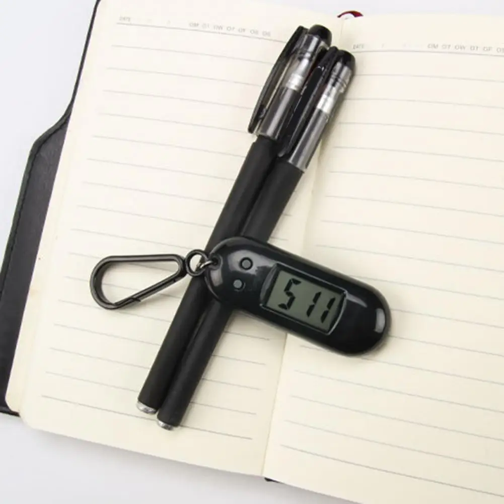 Reloj electrónico compacto para examen de estudiante, llavero de escritorio, silencioso, portátil, Mini reloj electrónico para biblioteca