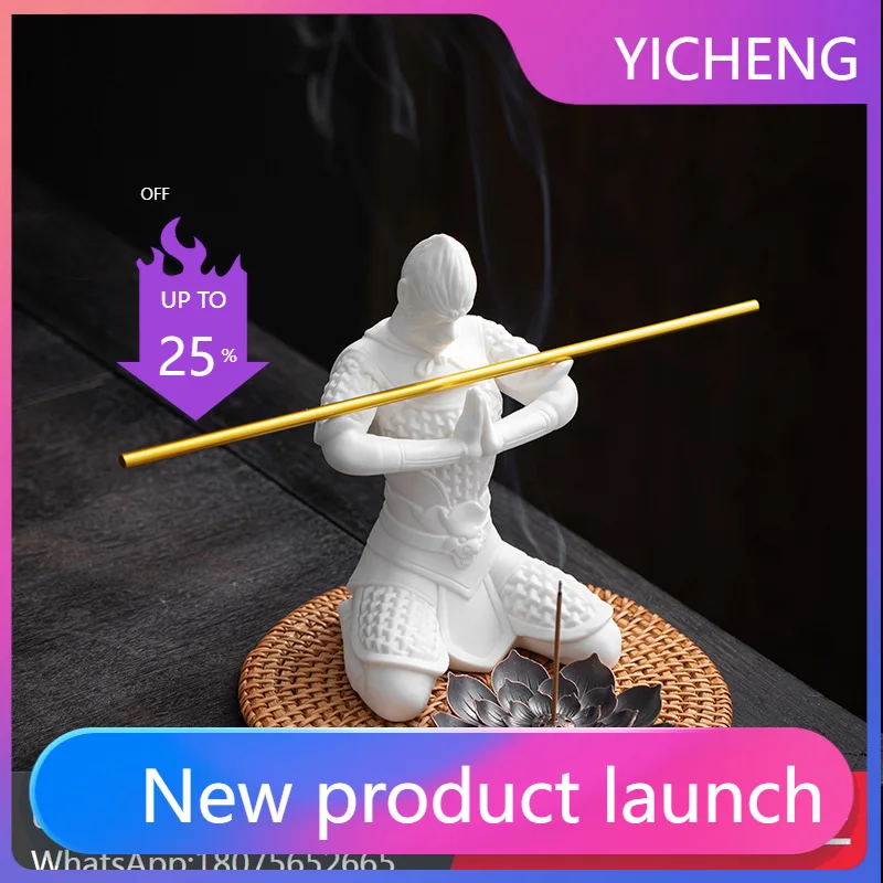 LYY  Aromatherapy Burner Home Indoor Creative Great Sage Wukong Zen Ceramic Ornament