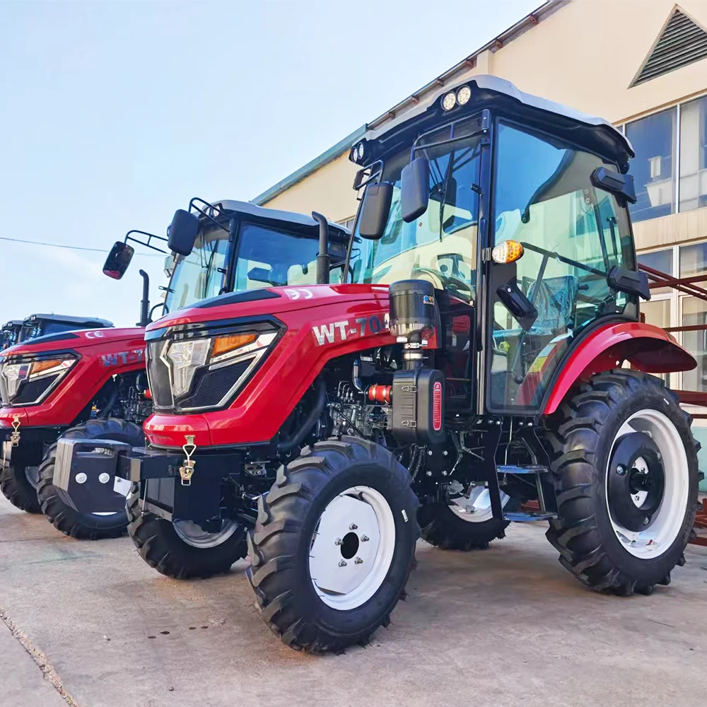 70HP 4WD Farm Tractor CE Euro5 EPA Diesel Engine Agricultural Wheeled Tractor For Farm Orchard Cultivation
