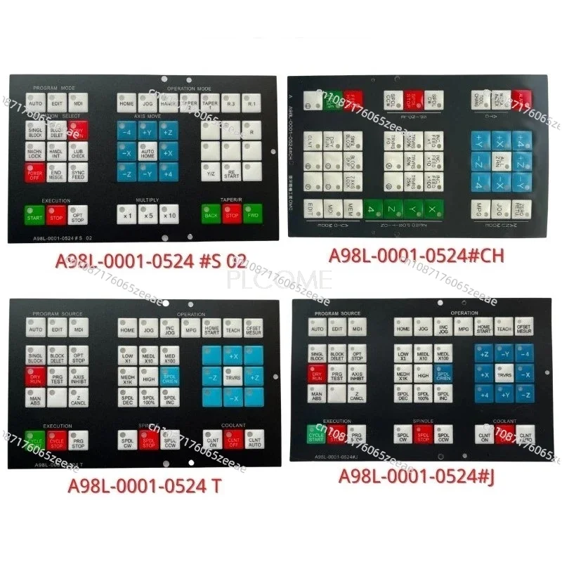 A98L-0001-0524 #T #J #S 02 #A #CH CNC HMI Membrane Keypad Buttons for Fanuc Machine Operator Panel