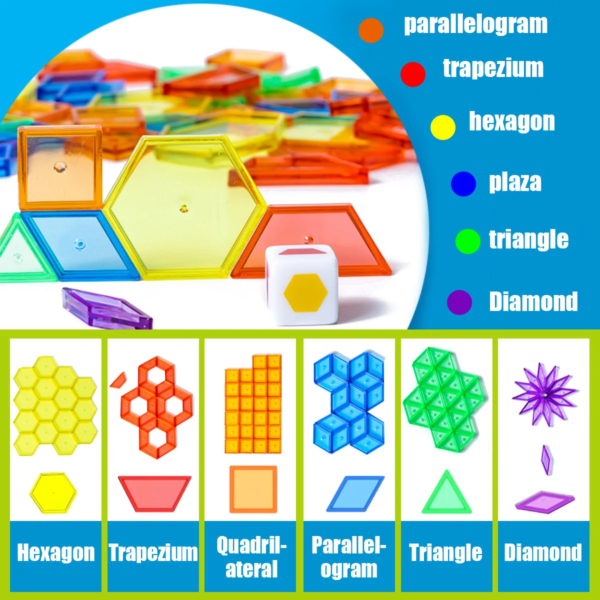 Durchscheinende Blöcke, bunte Kunststoff-Alphabete, Zahlen und Form für Kinder, Zählen, Rechtschreibung, Lernen, sensorisches Spielen, ideale Geschenke