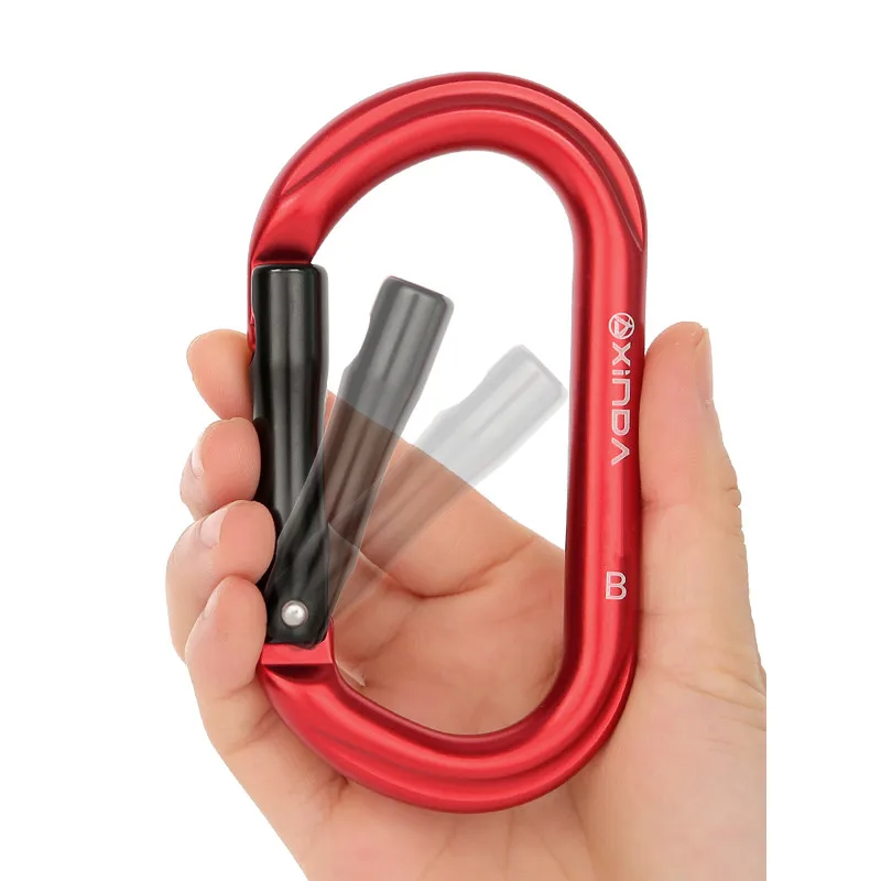 XINDA Outdoor wspinaczka skałkowa prosto Quickdraw sprężynowy brama karabińczyk aluminiowy chroń zestawy profesjonalne najwyższa jakość — zdjęcie 3