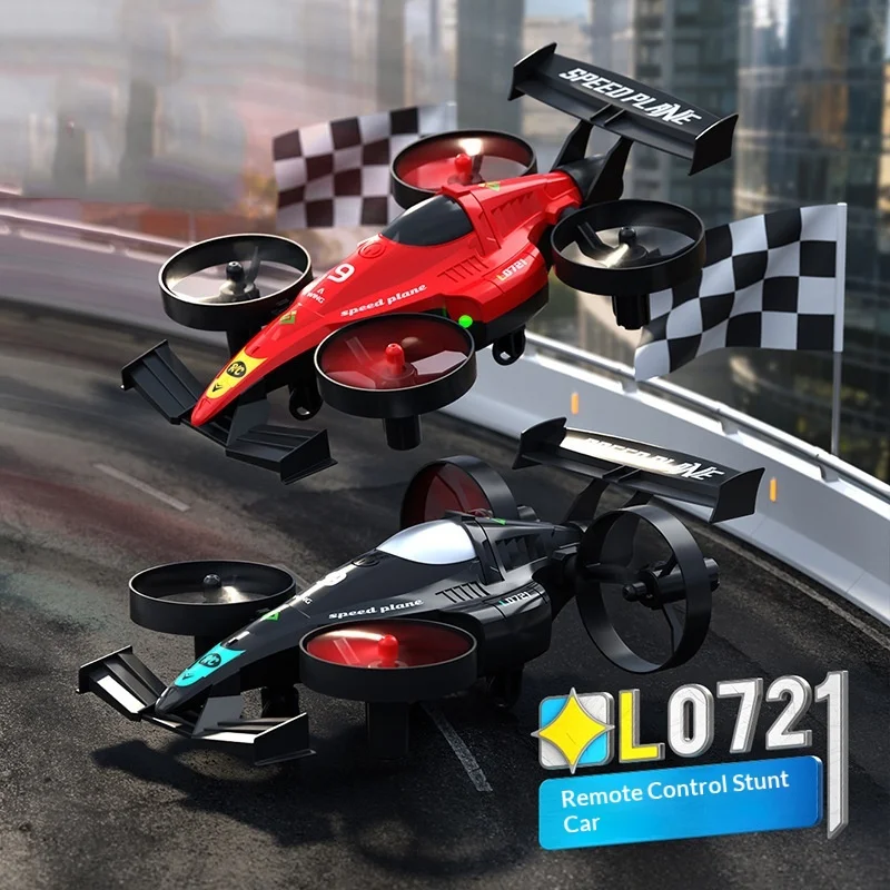 

L0721 2.4ghz Remote Control Aircraft Land & Air Racing Drone Two-In-One Toy Birthday Gift Remote-Controlled Airplane