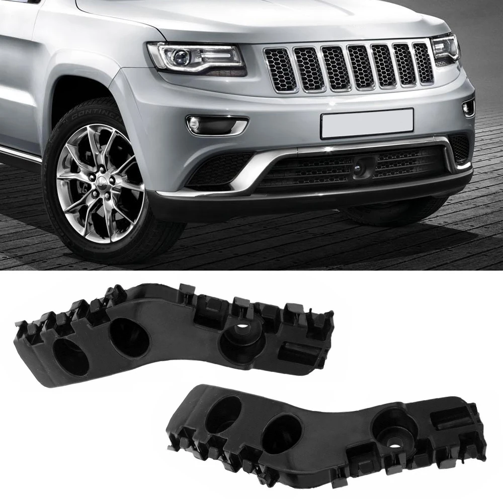 1Pair Car Front Bumper Support Fascia Bracket For Jeep Grand Cherokee 2014 2015 2016 2017 2018 2019 2020 68144219AD 68144218AD