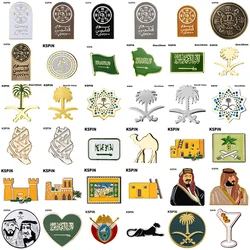 5pcs a lot Saudi Arabia Badge Pins Badge Brooch Badges on Backpack Pin Brooch