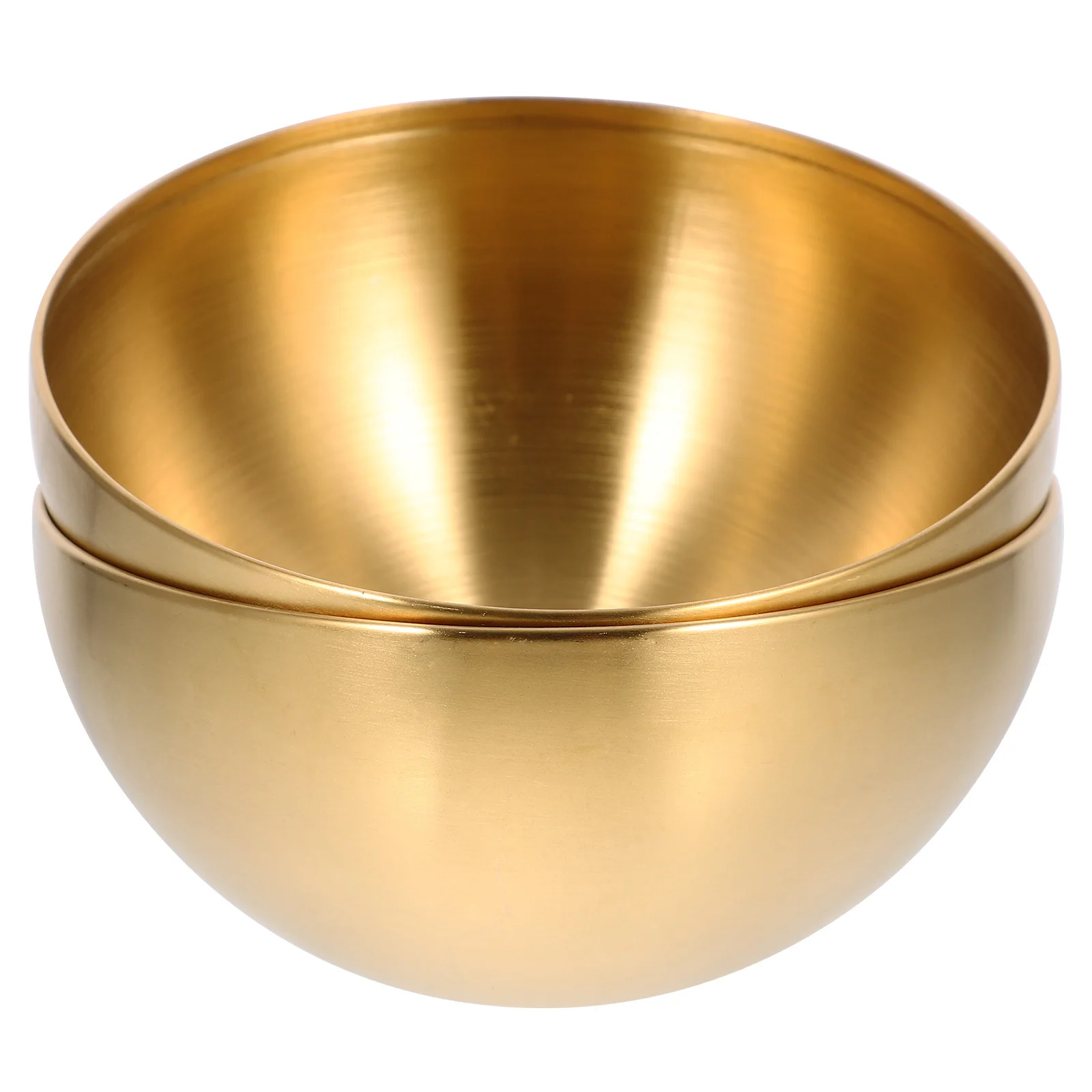 

2pcs Stainless Steel Fruit Bowl 10Cm Home Kitchen Use Food Serving Bowl Soup Rice Noodle Salad Container Kitchen Tableware