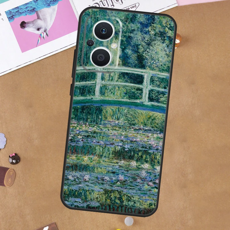 حافظة لوحة فنية من Claude Monet ، غطاء لـ OPPO Reno 4Z 5Z 8T 10 11 Pro 11F 5 6 7 8 Lite OPPO fin X5 X6 Pro X2 X3 Neo #6