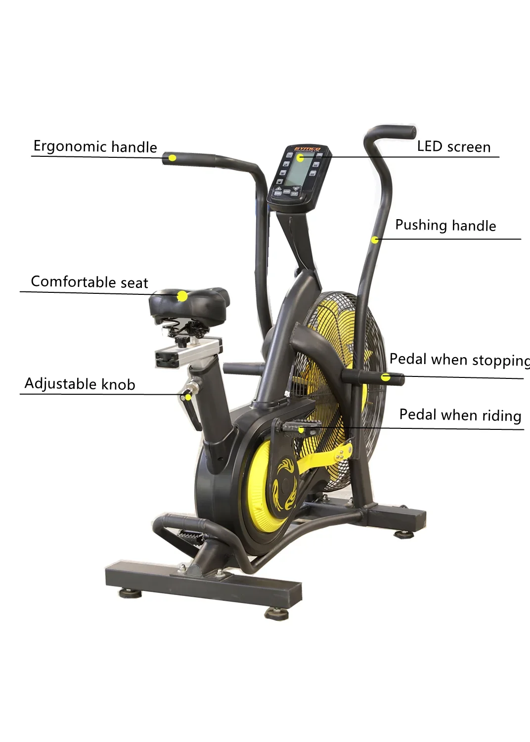 Ciclismo ginásio equipamentos de fitness novo exercício saúde indoor air bike comercial airbike