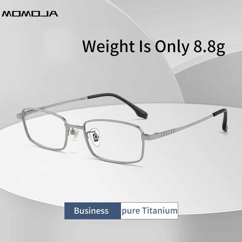 Small Frame Ultra-light Pure Titanium Wide-rimmed Full-frame Glasses Frame Men's And Women's Optical Prescription Eyewear 88693