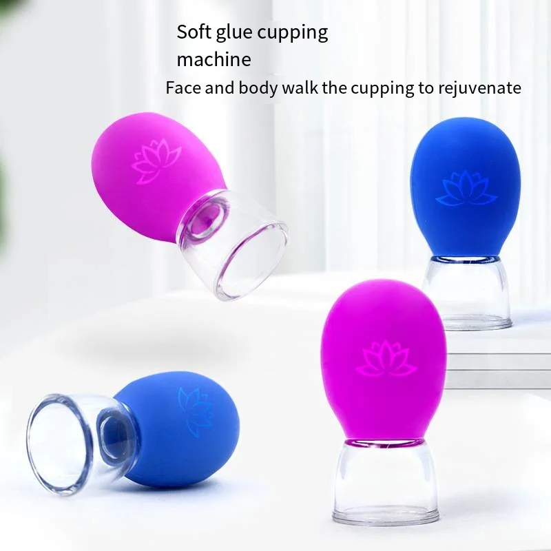 Silicone Cupping Massage Cup For Body Fac Neck Eye Massage Vacuum Tank Body Facial Care Anti-aging Beauty Tool