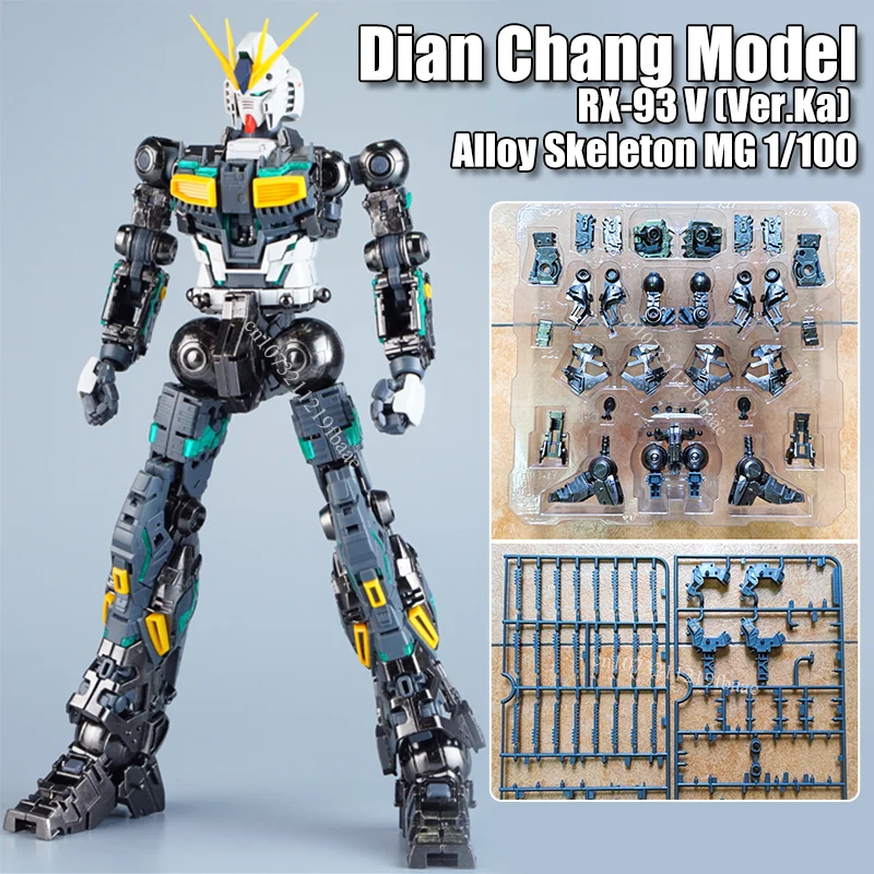 

Dian Chang Model RX-93 V MG 1/100 (Ver.Ka) Alloy Skeleton Nu (KA Ver.) Accessories Package Assembly Model Kit Toy Gifts