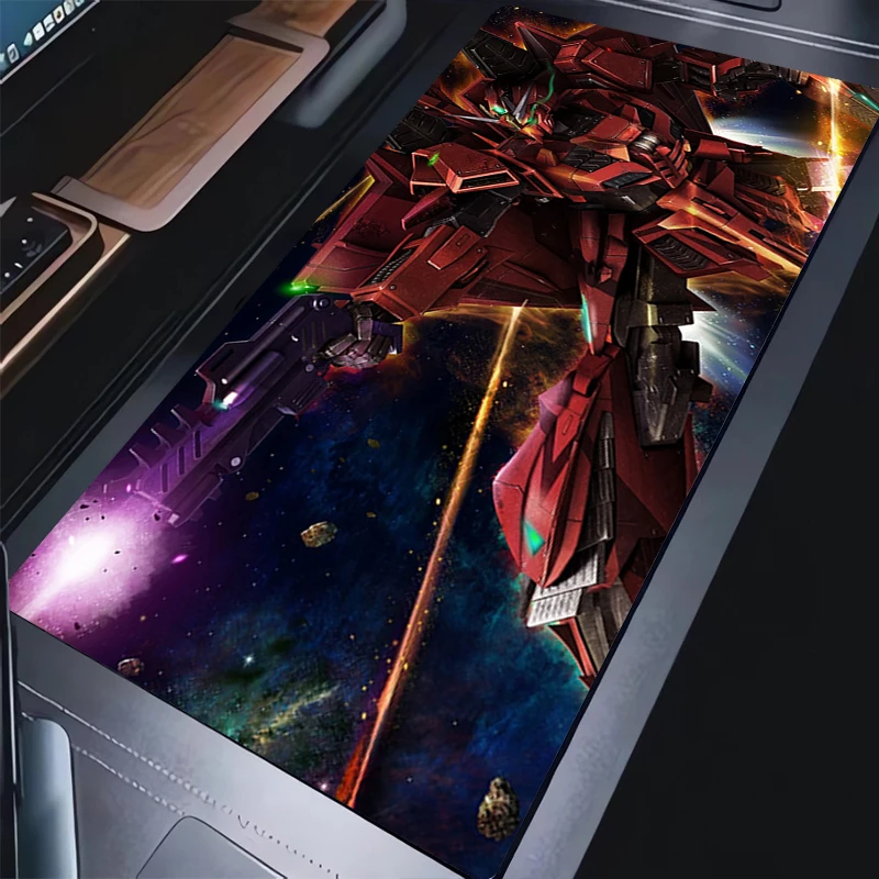 Tappetino per mouse meccanico Warrior Gundam Accessori per PC Tappetino per mouse da gioco Tappetino per tastiera antiscivolo HD Tappetino per scrivania grande Tappetino esteso in gomma