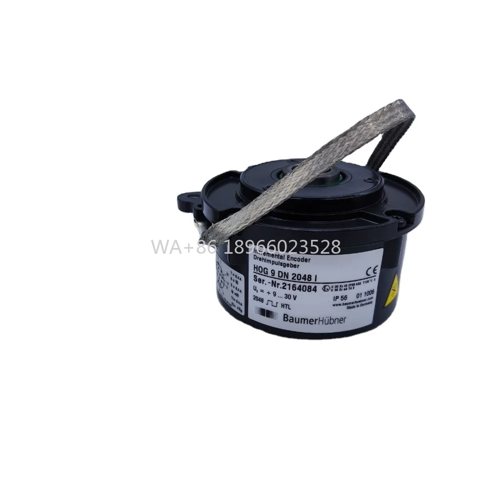 HOG9 D2048I incremental encoder with M23 plug 12 pin 2048ppr rotary encoder IP65