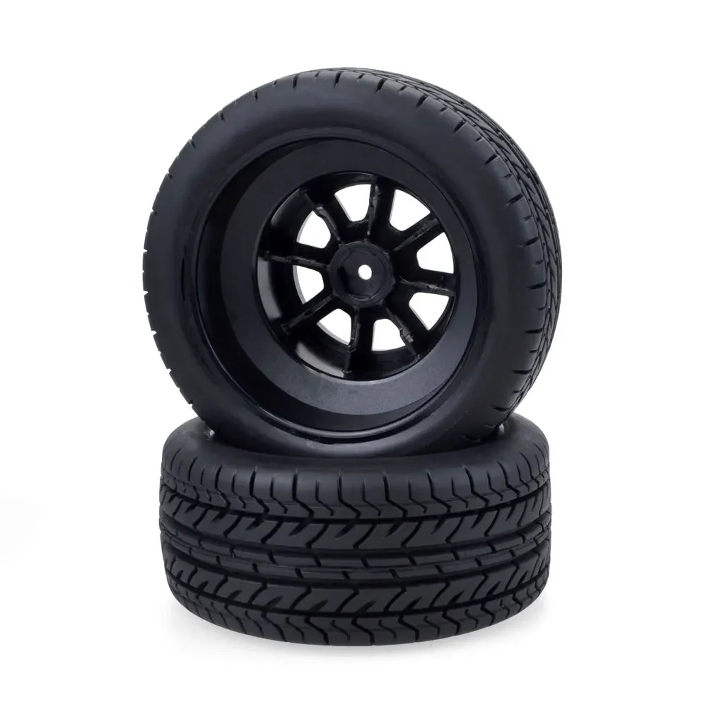 4PCS 110 millimetri Pneumatici In Gomma Pneumatico Cerchione Mozzo 12 millimetri Hex Set per 1/10 RC Auto Fuoristrada Modello Camion Breve Corso Redcat HPI Traxxas Giocattolo