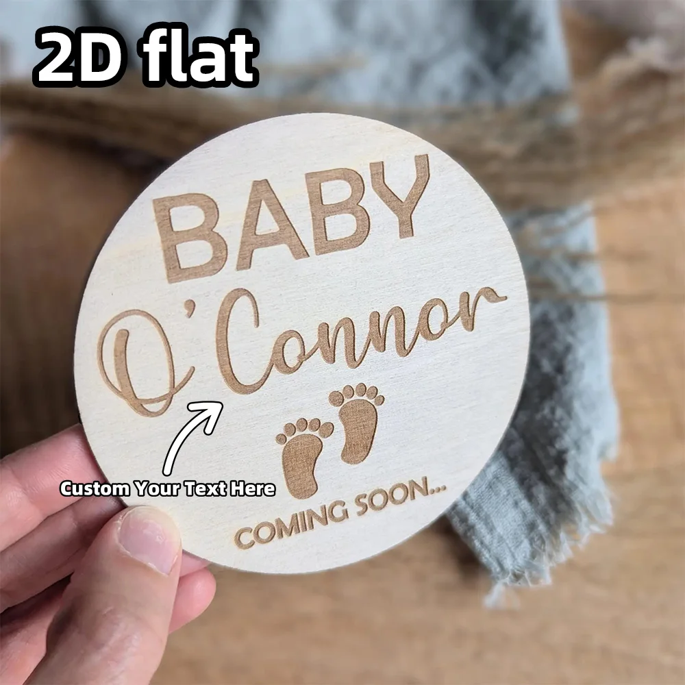 1 قطعة لوحة العد التنازلي وصول الطفل |   اسم مخصص ولوحة التاريخ |   علامة إعلان الحمل |   هدية تذكار لحديثي الولادة