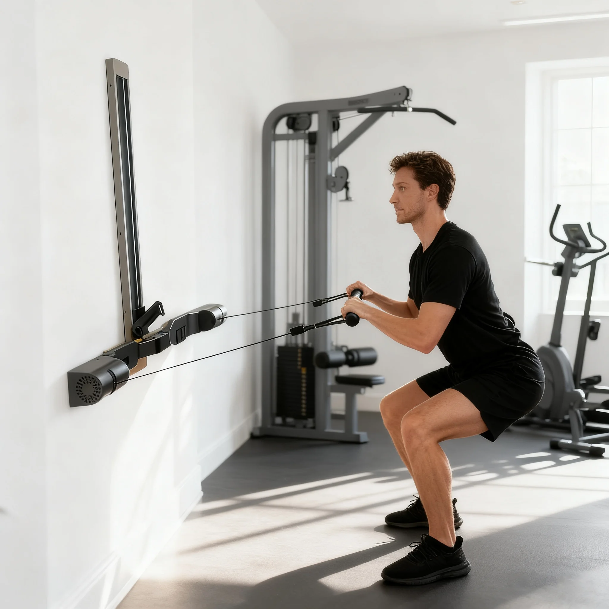 Smart Gym Equipment For Strength Training With App And Voice Control Adjustable Resistance Weights For Whole Family Workouts