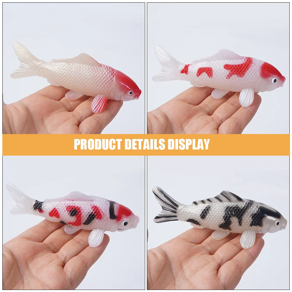 Fish Tank Decorations Artificial Fishing Toy Pvc Decors Floating Aquarium Animal