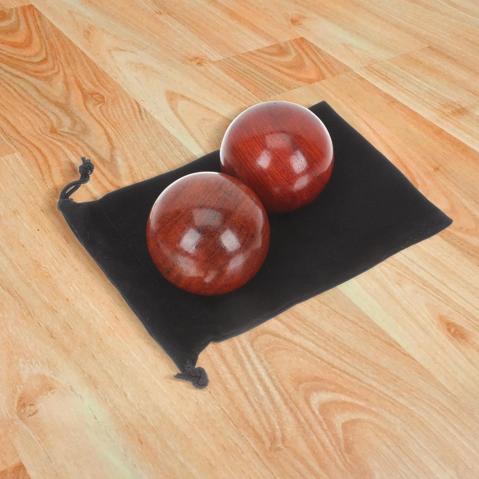 

2Pcs Hand Massage Balls Wooden Rolling Ball Handheld Hand Exercise Fitness Therapy Massage Tool Handballs Massaging Balls