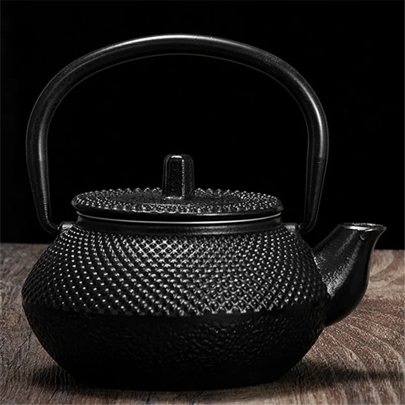 300ML Tea Pot with Stainless Steel Infuser Cast Iron Teapot Tea Kettle for Boiling Water Oolong Tea