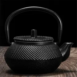 300ML  Tea Pot with Stainless Steel Infuser Cast Iron Teapot Tea Kettle for Boiling Water Oolong Tea