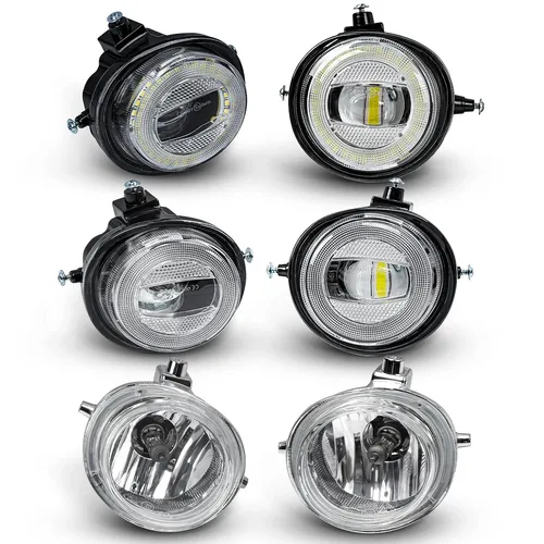 Faros antiniebla de coche para Mazda 2 3 6 CX-5 CX-7 CX-8 CX-9 RX-8 MX-5 2004-2017 LED Ojos de Ángel faro halógeno luz de circulación diurna 12V