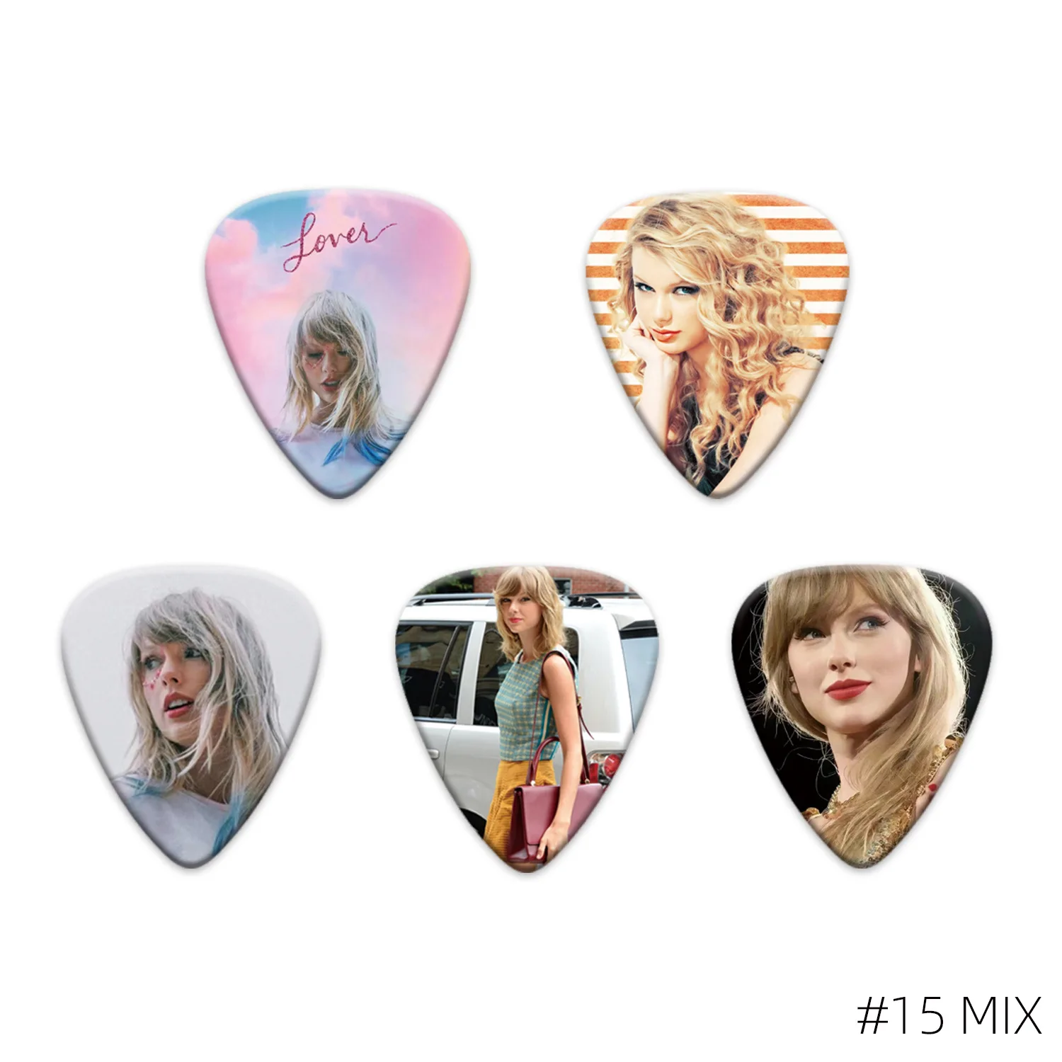 5 PCS Taylor Swift Taylor Swift Album Cover Guitar Pick Celluloid Pick Thickness 0.96mm