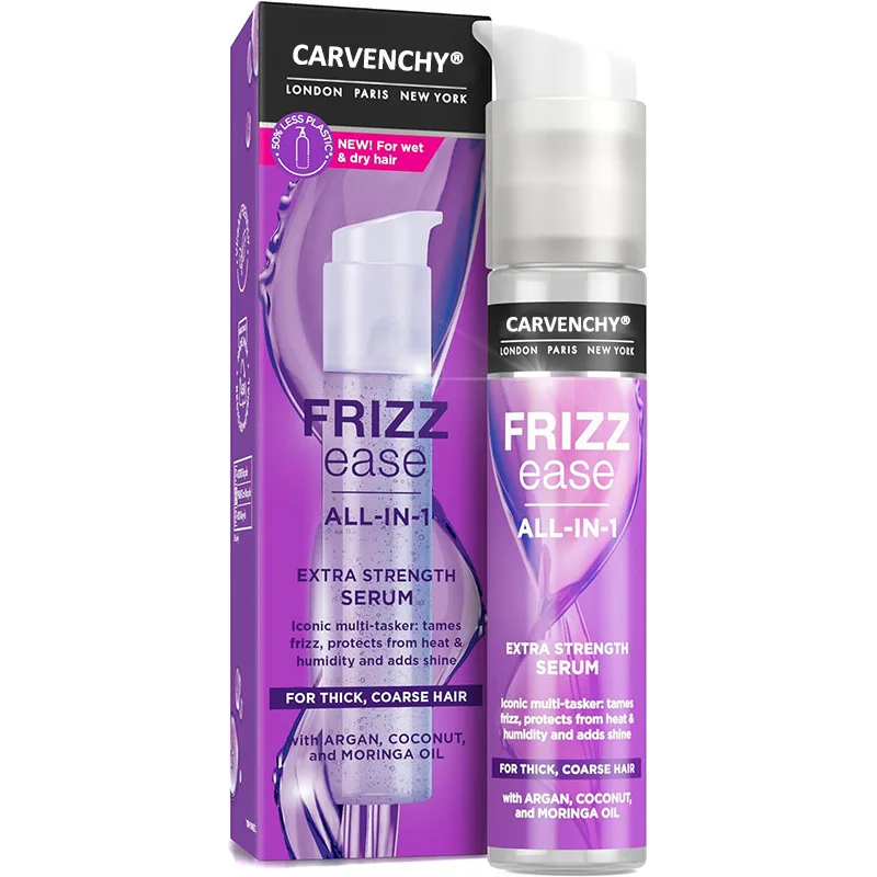 

Сверхпрочная сыворотка для волос Frizz Easy, питательное масло для волос для контроля вьющихся волос, термозащитное средство с аргановыми и кокосовыми маслами