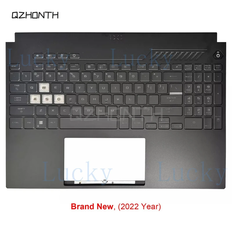 

f New For ASUS TUF Gaming FX507 FA507 FX517 A15 F15 Palmrest with Backlit Keyboard