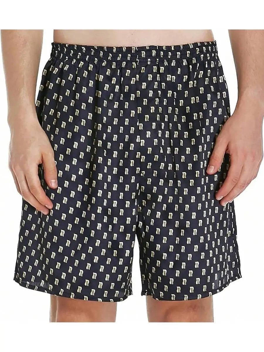 

Mens Satin Boxer Shorts Pajama Sleep Shorts