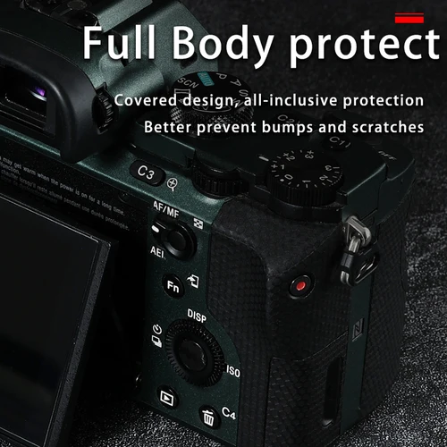Imagen 2 del producto Wrap Skin para Sony A7SIII A7M3 A7R3 A7M2 A7R2 A7SII A7M4 A7IV A7I A7 A7C cámara 3M protector película calcomanía cuerpo envoltura piel funda