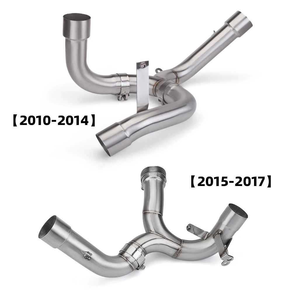 

Stainless steel motorcycle exhaust pipe High Performance, Middle link pipe for Multistrada 1200 S 2010-2014 2015-2017