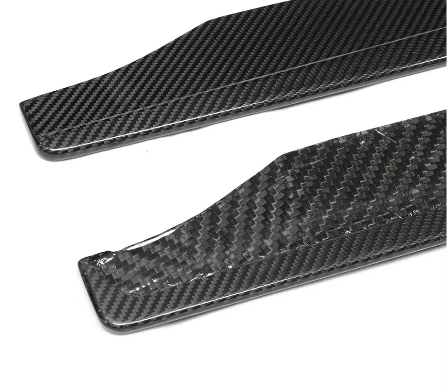 AC Style G87 for BMW M2 Side Skirts Dry Carbon Fiber Car Bumper Extension Splitter Towing Hitch Cut-Outs New