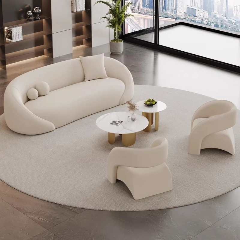 

Business meeting guest negotiation sofa office reception table and chair combination