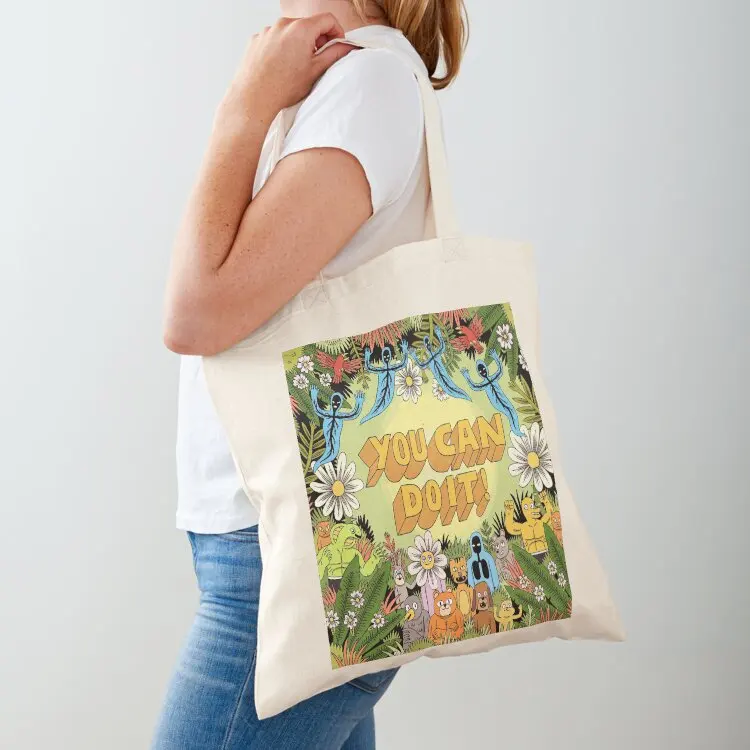 

You can do it! Tote Bag custom bags Lady bag tote bag university Portable shopping