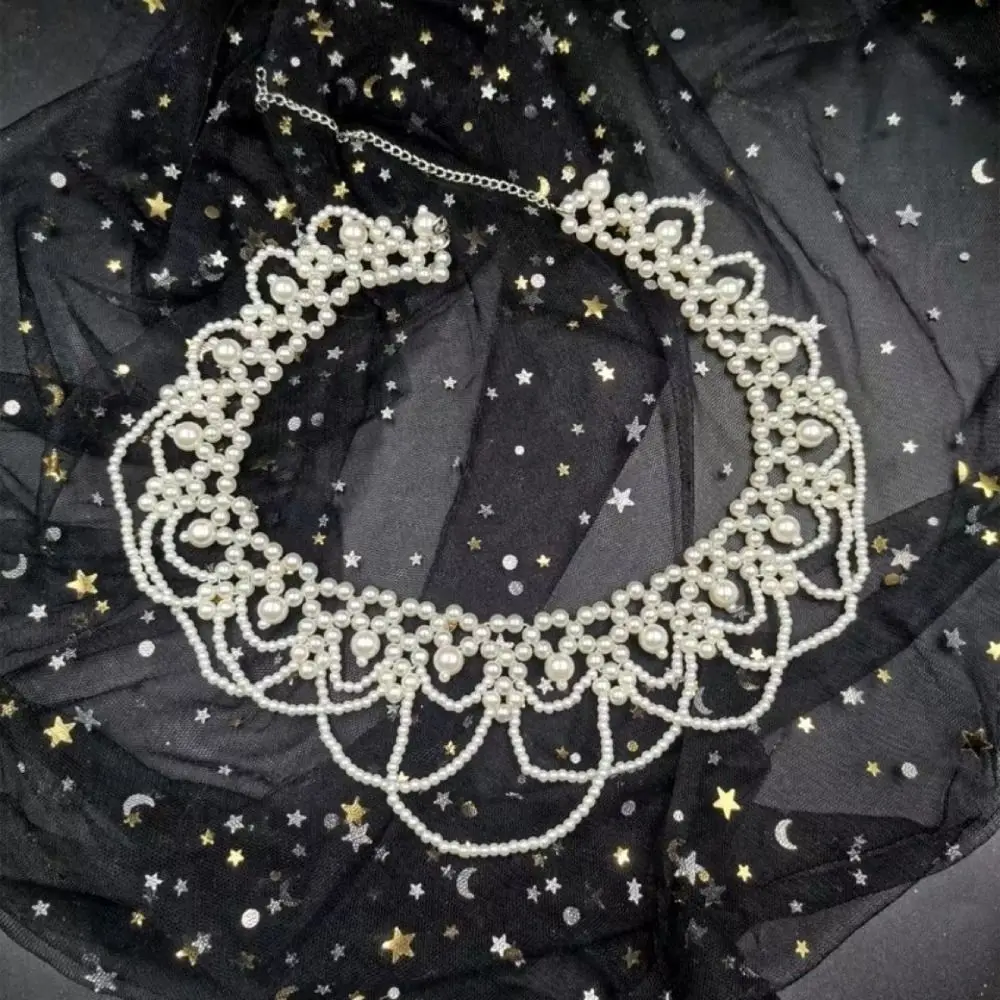 새로운 흰색 페르시 신부 머리 장식 진주 우아한 신부 머리 장식 프랑스 스타일 웨딩 헤어 쥬얼리 사진 액세서리