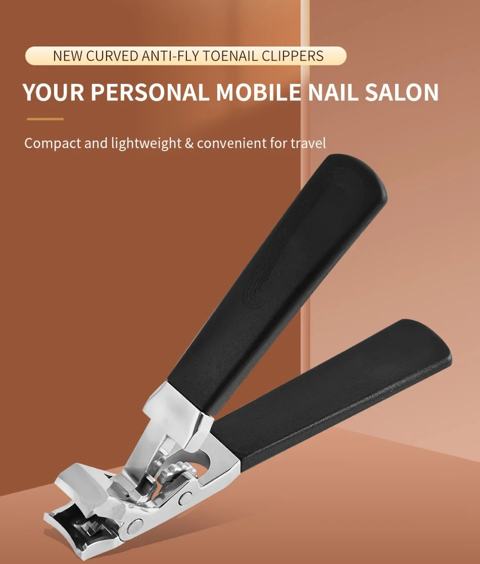 1 Stück Neue Gebogene Nagelzange mit Großer Öffnung - Ergonomischer Zehennagelknipser für Dicke Nägel, Premium-Stahl-Nagelschneider – Detail 2