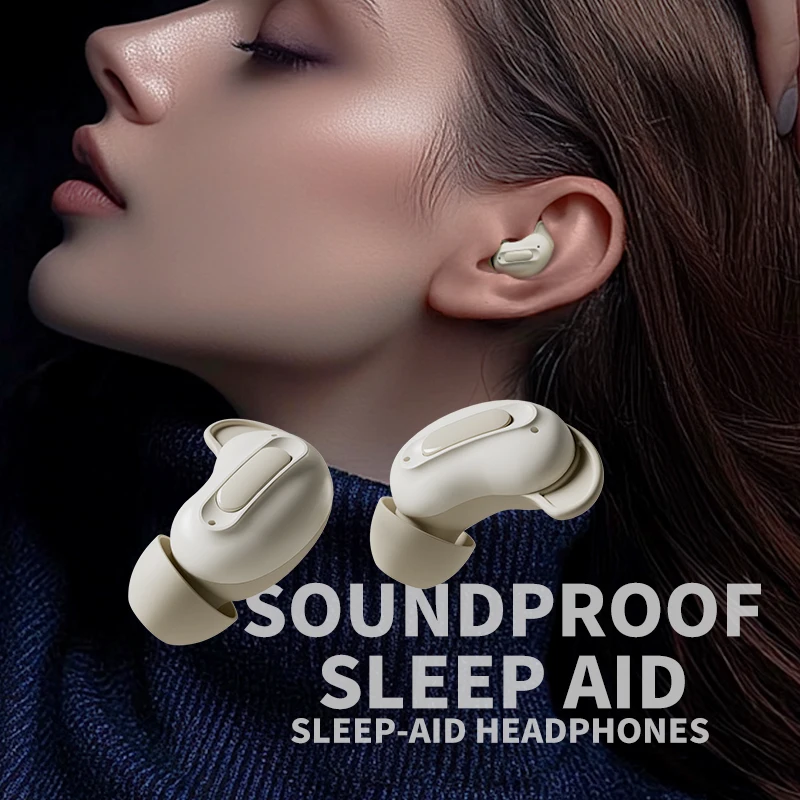Xiaoyou dans l'oreille écouteurs Bluetooth avec réduction active du bruit aide spécifique au sommeil pour un sommeil latéral et une isolation phonique super