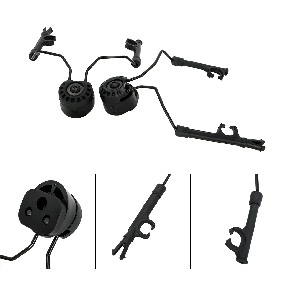 Tactical Headset Stand ARC Rail Adapter for COMTA II III Tactical Earmuffs Noise Reduction Military Airsoft Shooting Headphones