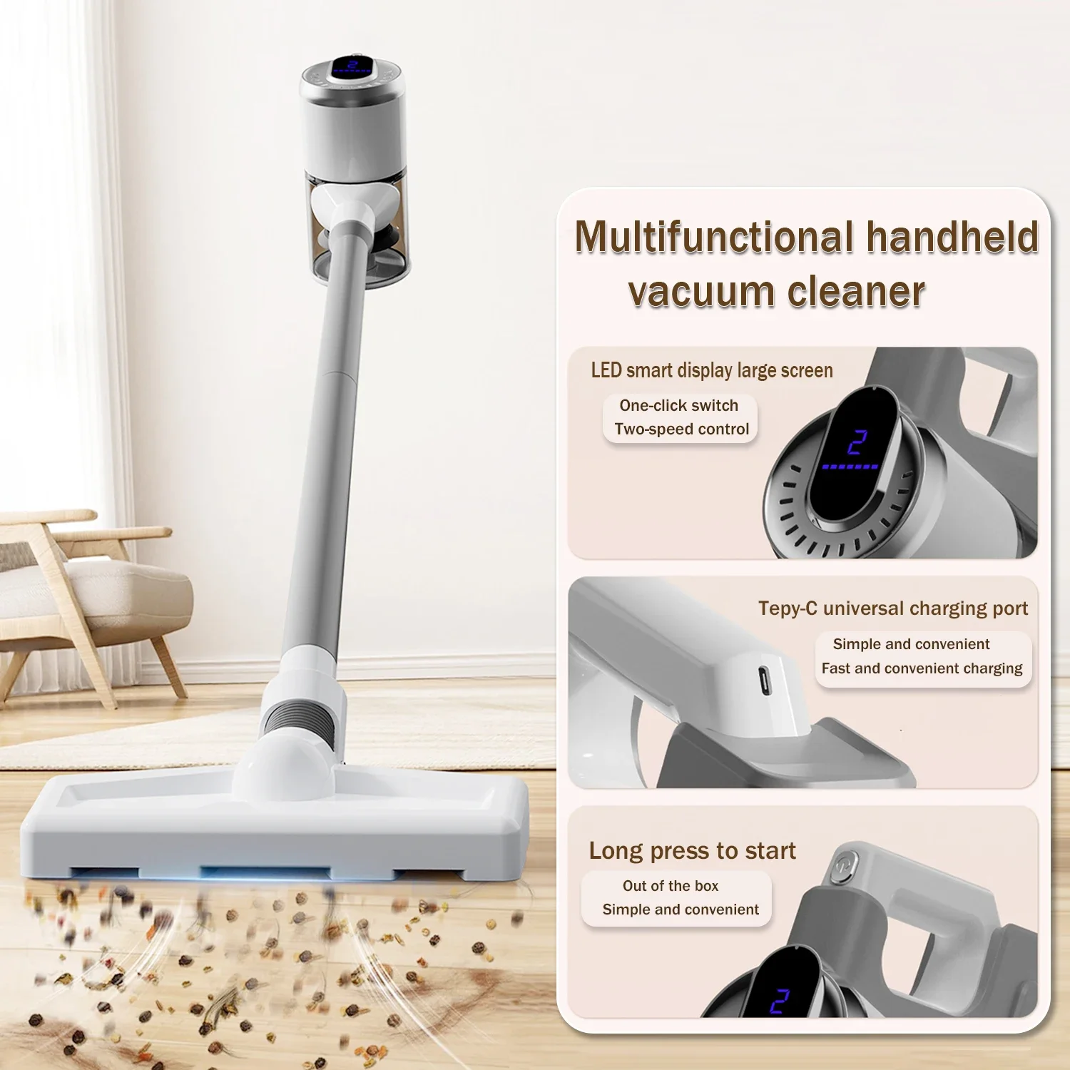 ماكينة الكل في واحد لاسلكية جديدة للمنزل والمركبات، قابلة لإعادة الشحن عبر USB، محمولة باليد!