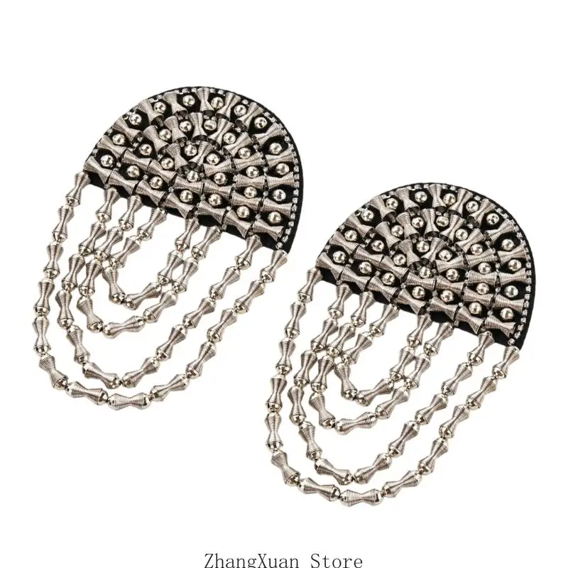 Quasten Epaulet Retro Pin Quasten Kette Epaulette Quasten Schulter Epaulet für Bühnenkostüme und Tanzaufführungen 3XUF – Detail 2