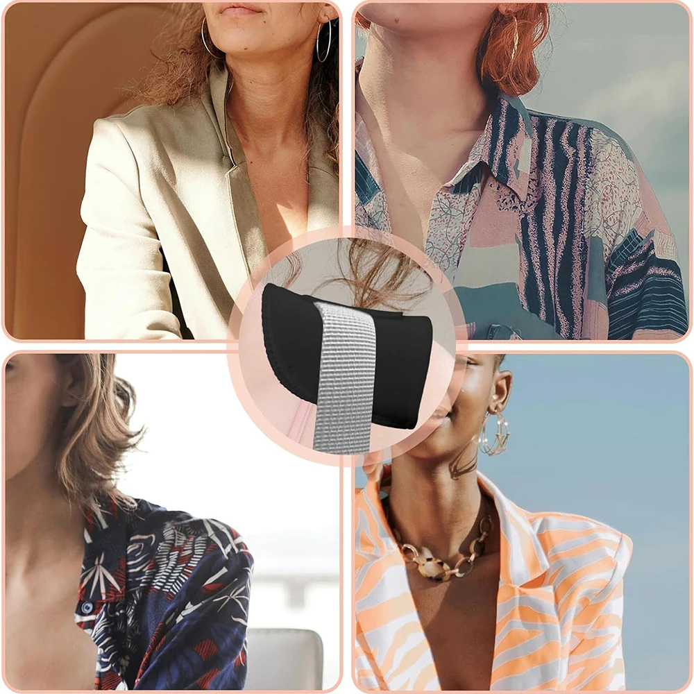 4 أزواج منصات الكتف 1.5 سنتيمتر سماكة رغوة منصات الكتف للملابس النسائية منصات الإسفنج قابلة للتنفس للأكتاف عالية منخفضة السترة #6