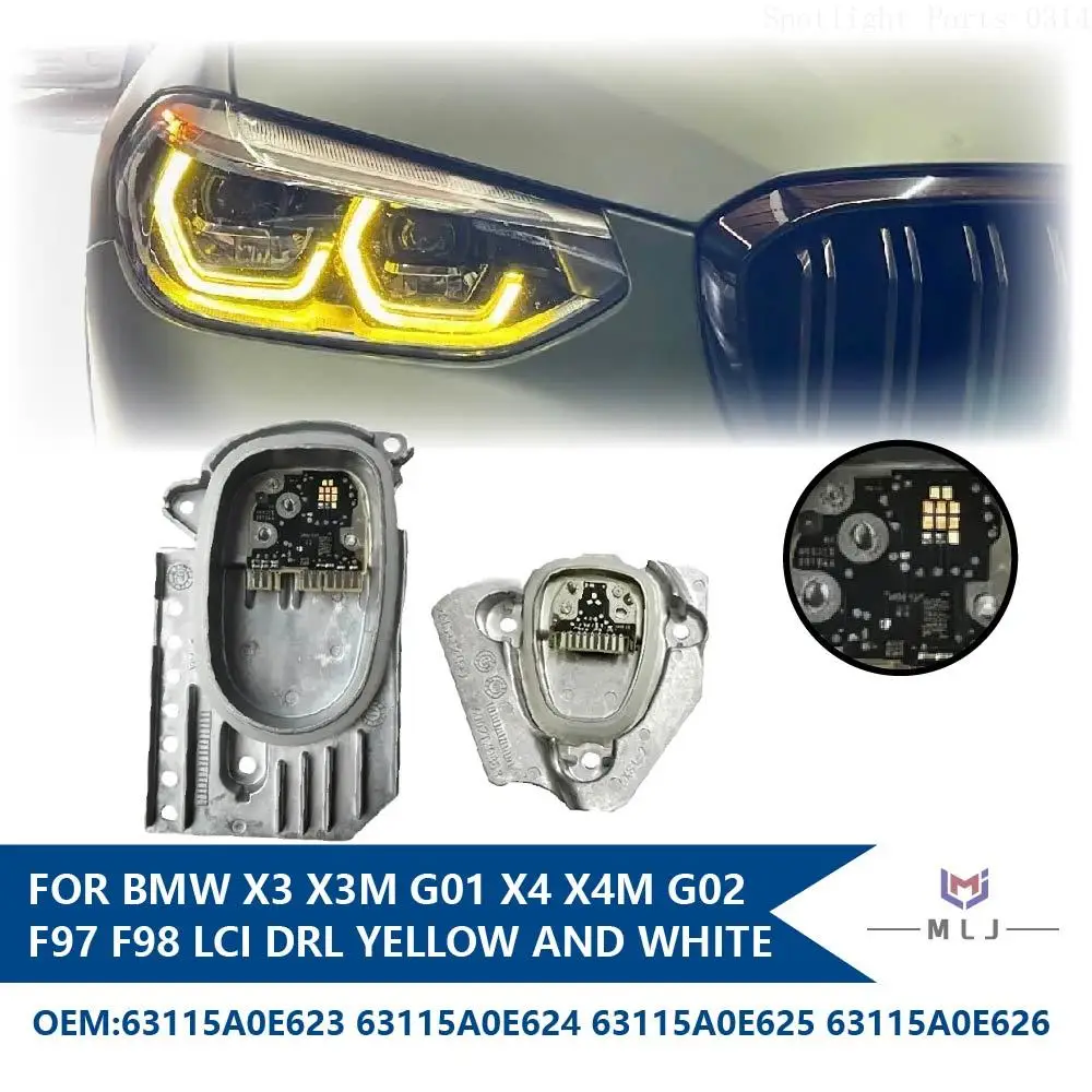 

63115A0E623 63115A0E624 For BMW X3 X3M G01 X4 X4M G02 F97 F98 LCI DRL Yellow Angel Eyes Headlight Module 63115A0E625 63115A0E626