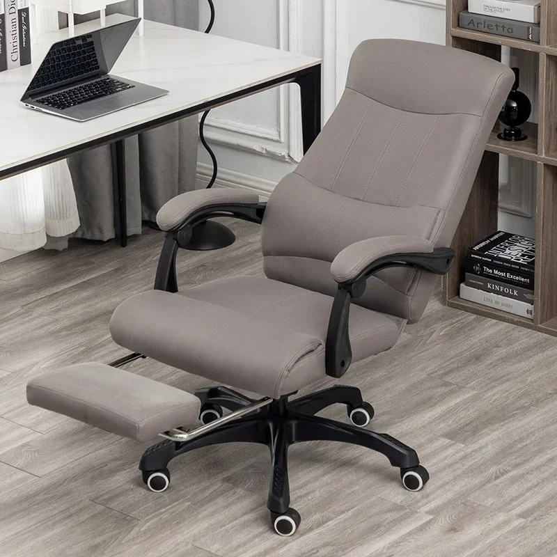 كرسي مكتب هزاز كراسي مريحة الاسترخاء شبكة عجلات شخص واحد الأبيض الألعاب أنيمي ألعاب مسند القدمين الأثاث المتداول