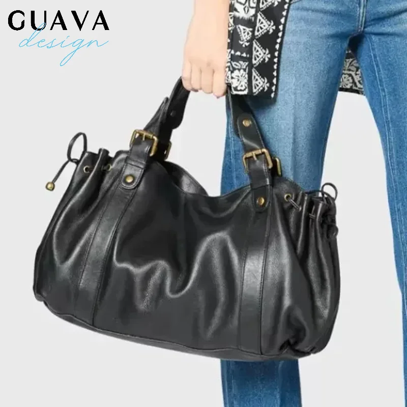 

Women's Vintage Handbag, New Fashion Solid Color Tote Bag, Luxury Design Shoulder Bag For Everyday Style
