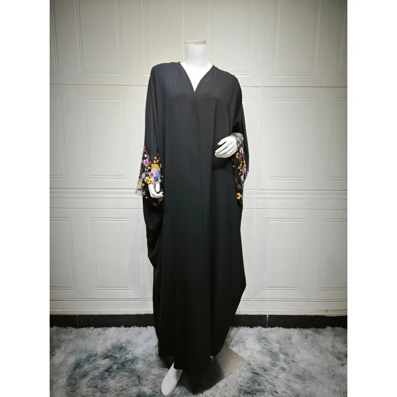 Spring and Summer New Muslim Robe Jacket Open FrontAbayaWomen's Clothing