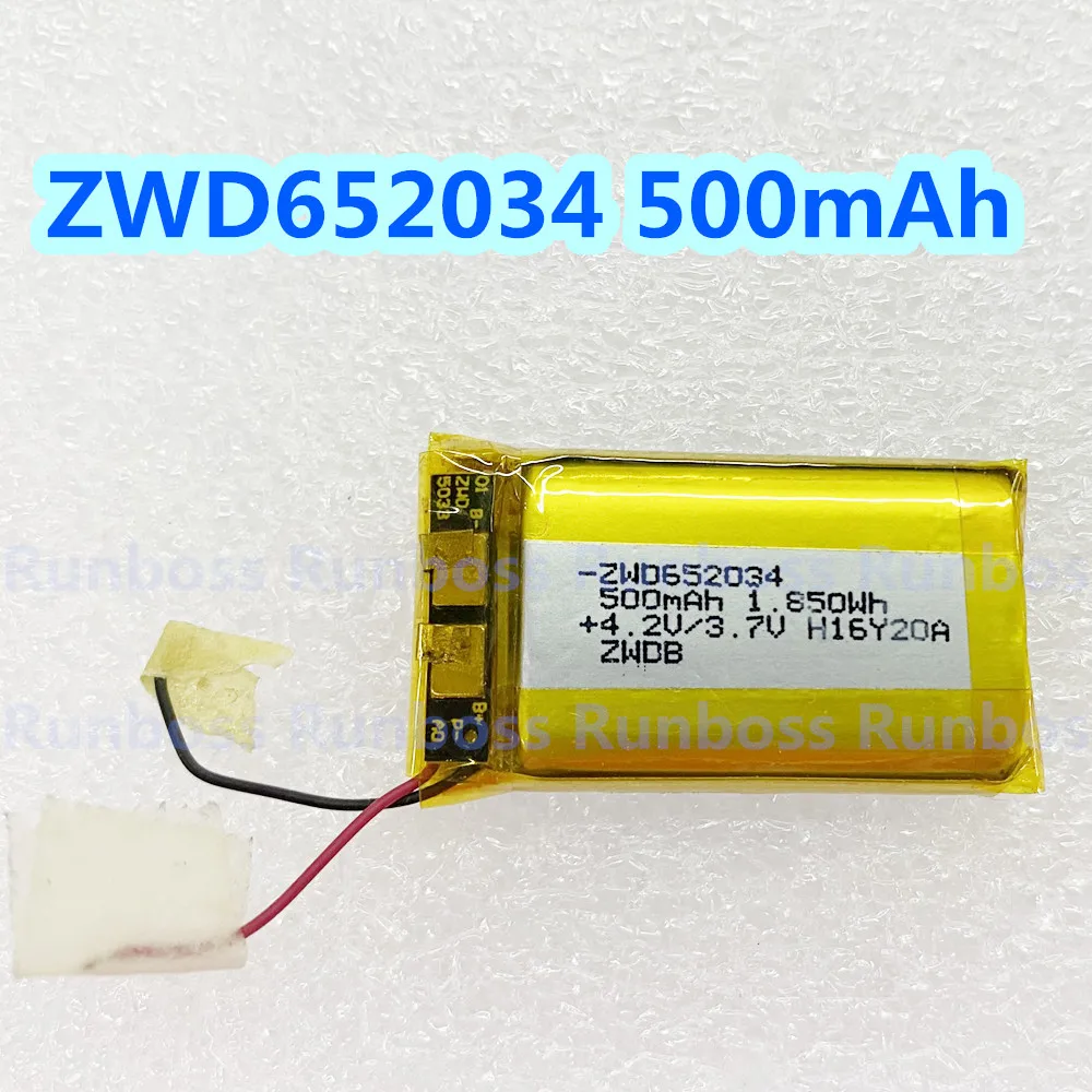 録画ポイント読み取りペン用充電式ポリマー電池、圧力モニタリングデバイス、運転レコーダー、500mAh、zwd652034