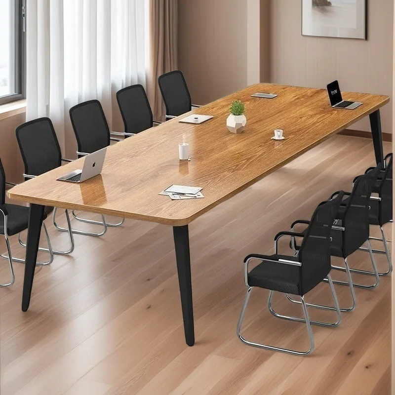Office Conference Long Simple Modern Training Strip Design Small Negotiation Desk and Chair Combination for Meeting Rooms