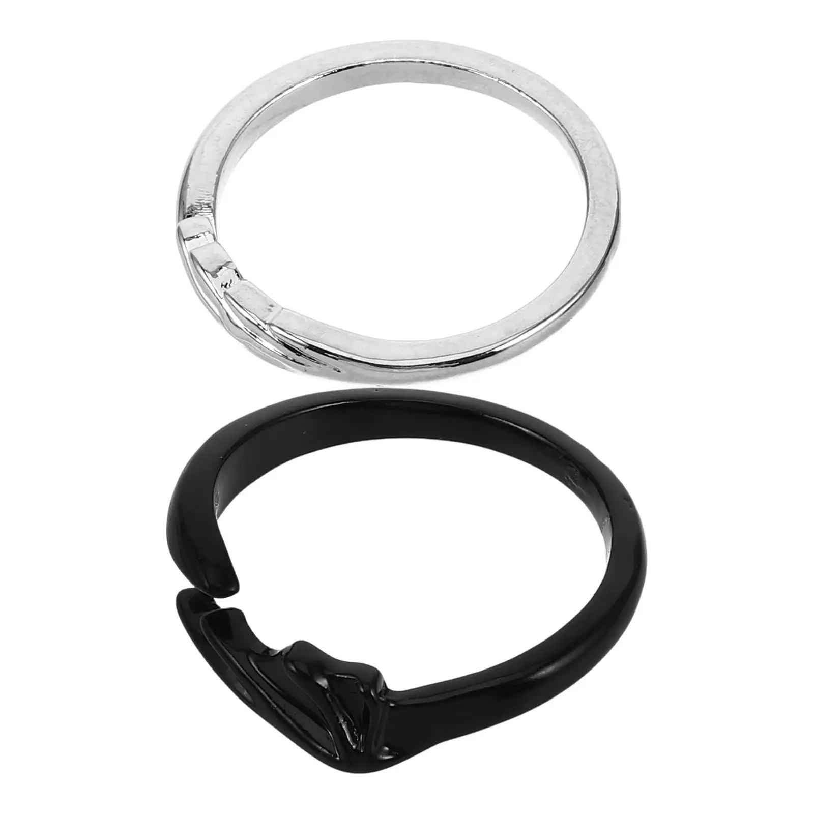 

2 Pcs Couple Rings Angel Vintage Adjustable Zinc Alloy Matching Jewelry Lovers Valentine Gift Fashion Ring Decor