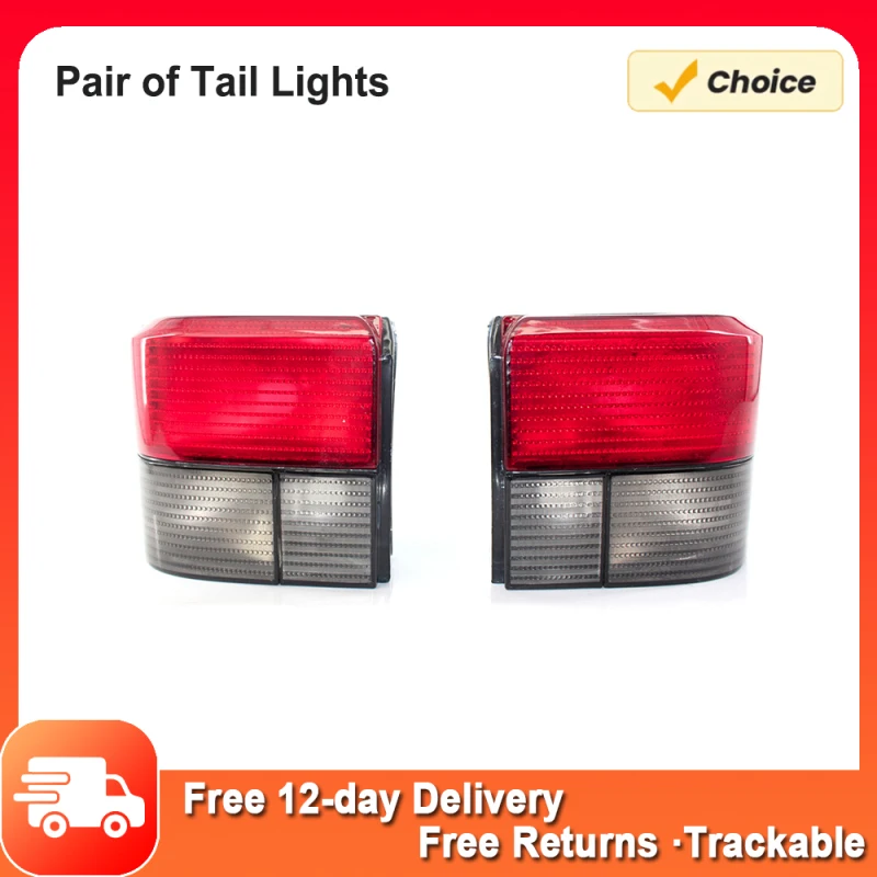

Pair of Tail Lights Red/Smoked Lamps Shell Turn Right Left Indicator Lamp Rear Tail Lights Cover for VW TRANSPORTER T4 CARAVELLE