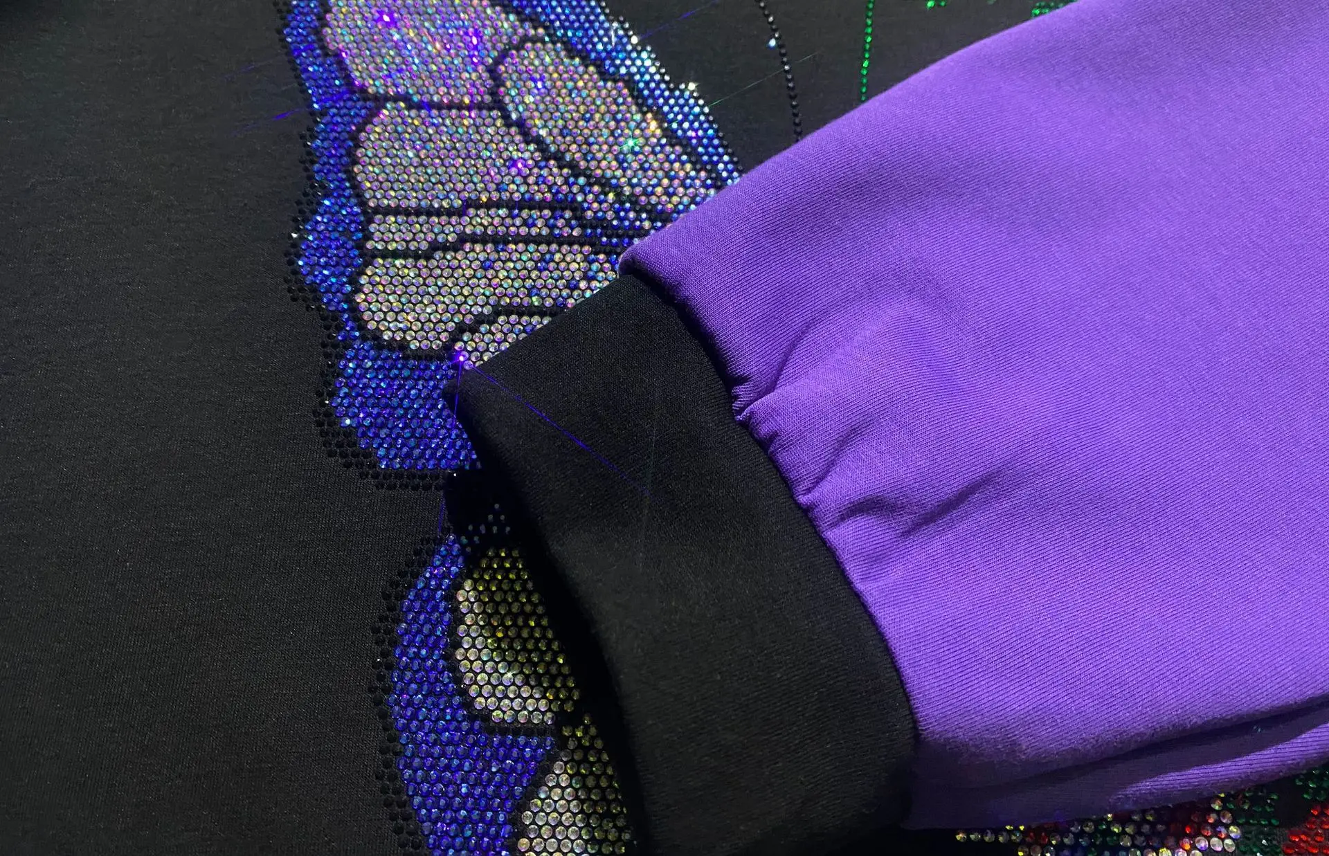 Lantejoulas borboleta pulôver camisola 2 peças conjunto para roupas femininas 2025 outono casual conjuntos de calças de grandes dimensões moda coreana agasalho